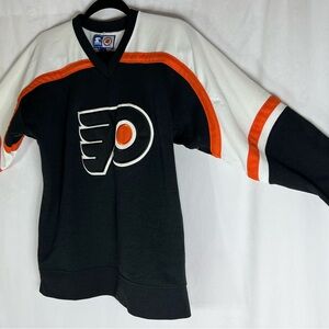 Vintage CCM NHL PHILADELPHIA FLYERS Youth L/XL Black Hockey Jersey